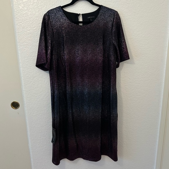 NWT Lane Bryant Perfect Sleeve Ombre Tee Holiday Dress - size 14/16 - Picture 6 of 10